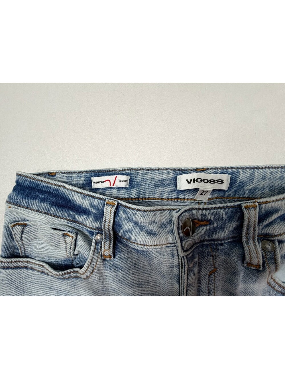 Vigoss Light Wash Skinny Jeans Size 27 - Picture 5 of 10